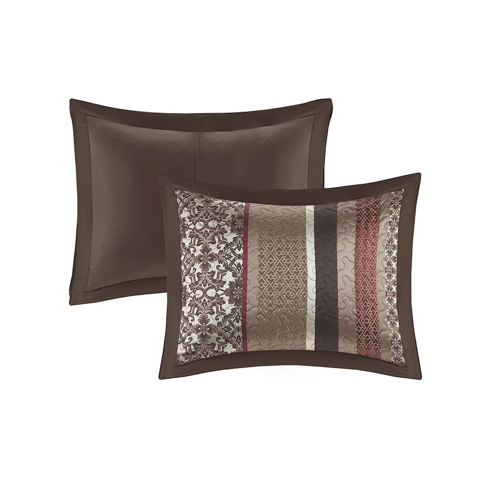 5 Piece Reversible Jacquard Bedspread Set. Picture 1