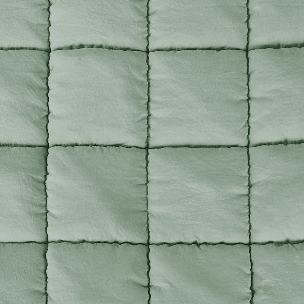 Dream Puff Down Alternative Comforter Set in Sage Color. Picture 5