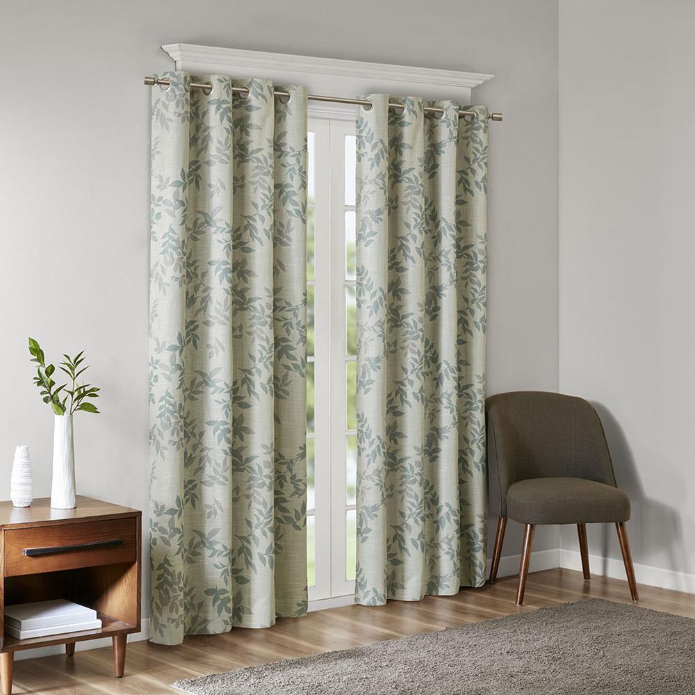 Printed Botanical Blackout Curtain Panel. Picture 3