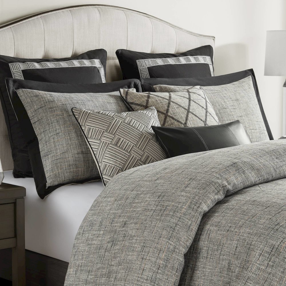 Reed Comforter Set, Gray color. Picture 5