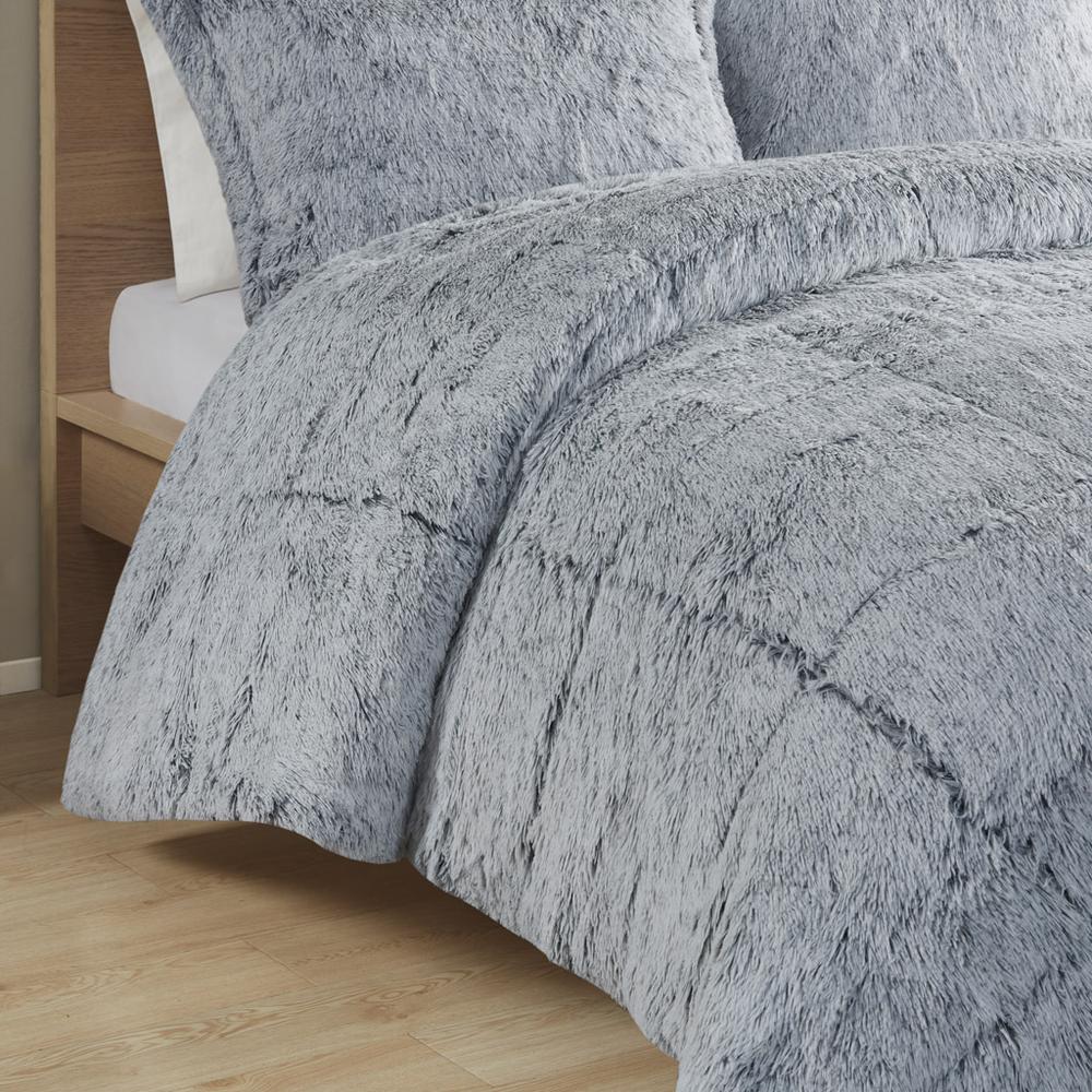 Shaggy Long Fur Comforter Mini Set. Picture 2