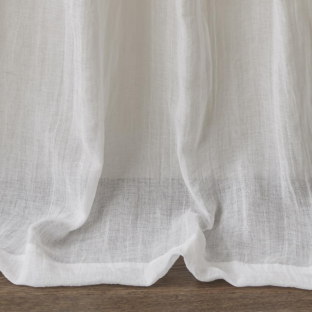 Solid Crushed Curtain Panel Pair. Picture 2