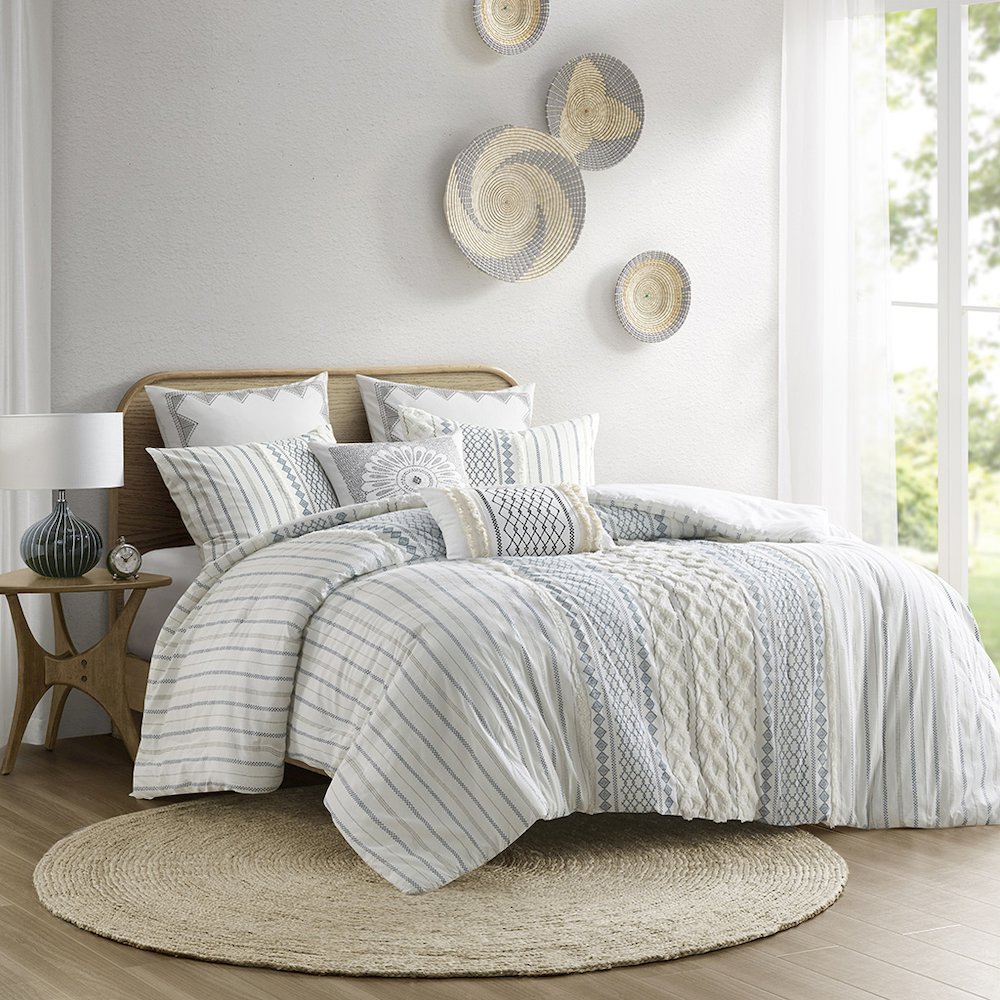 Cotton Printed Comforter Set with Chenille. Picture 4