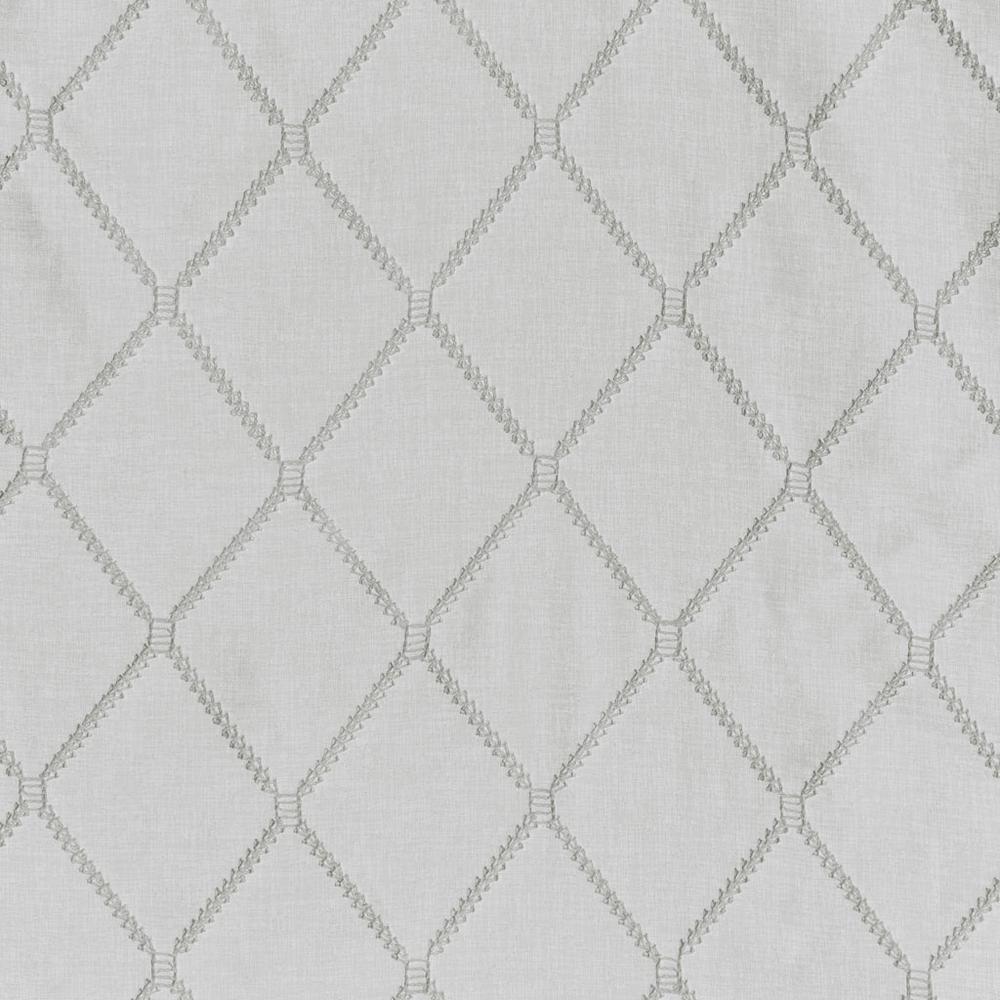Diamond Sheer Embroidered Window Scarf. Picture 1