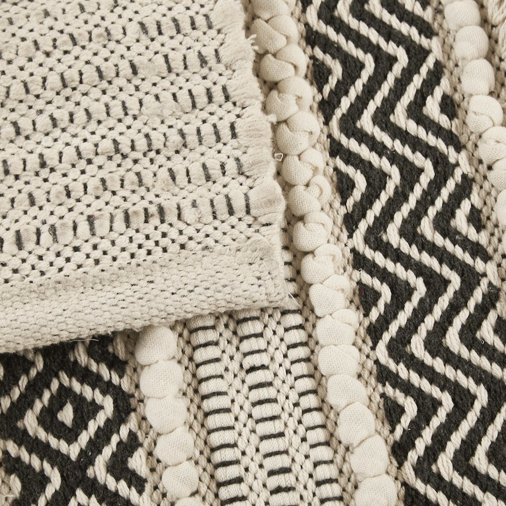 Woven Texture Stripe Bath Rug. Picture 3