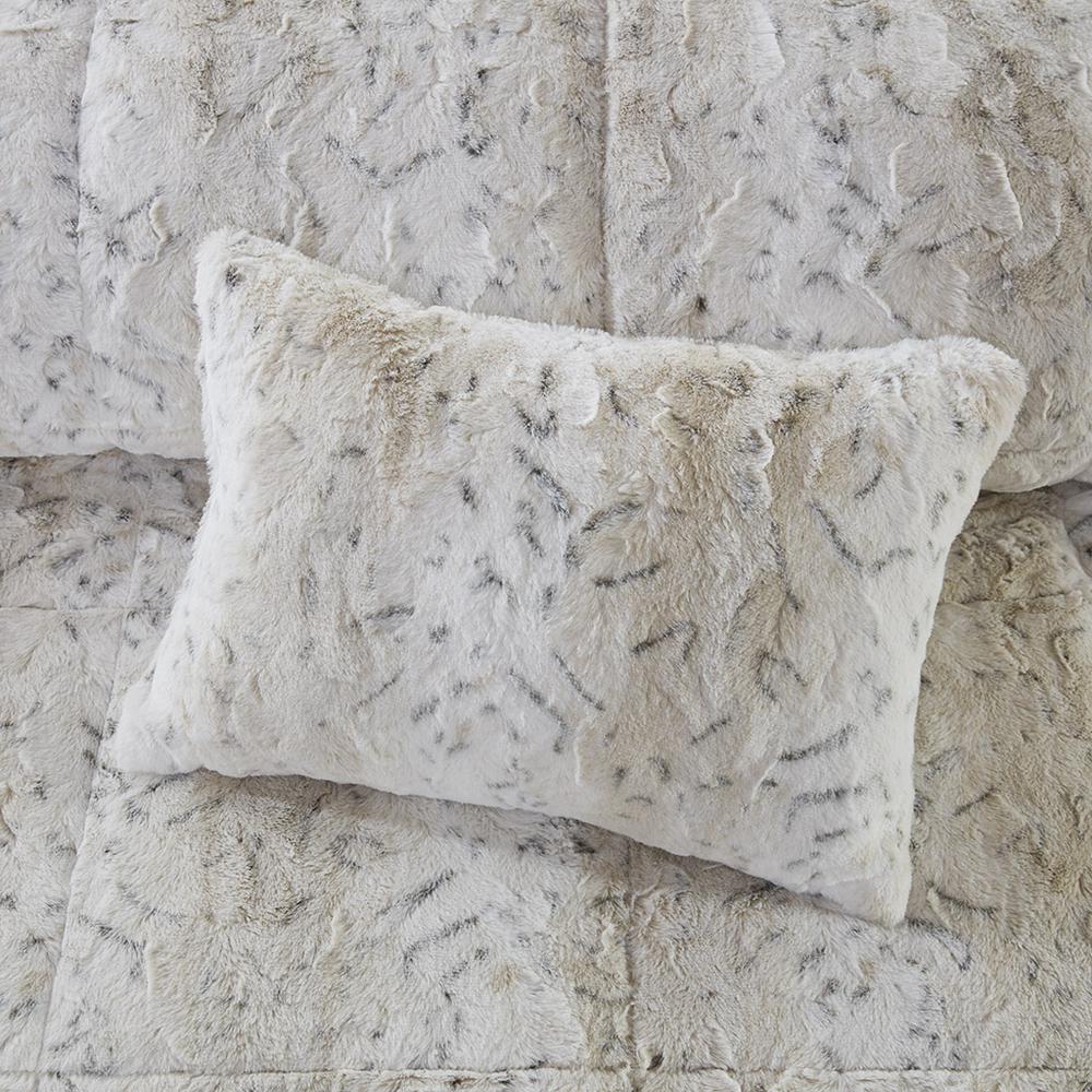 Zuri Snow Leopard Faux Fur Comforter Set, Belen Kox. Picture 4
