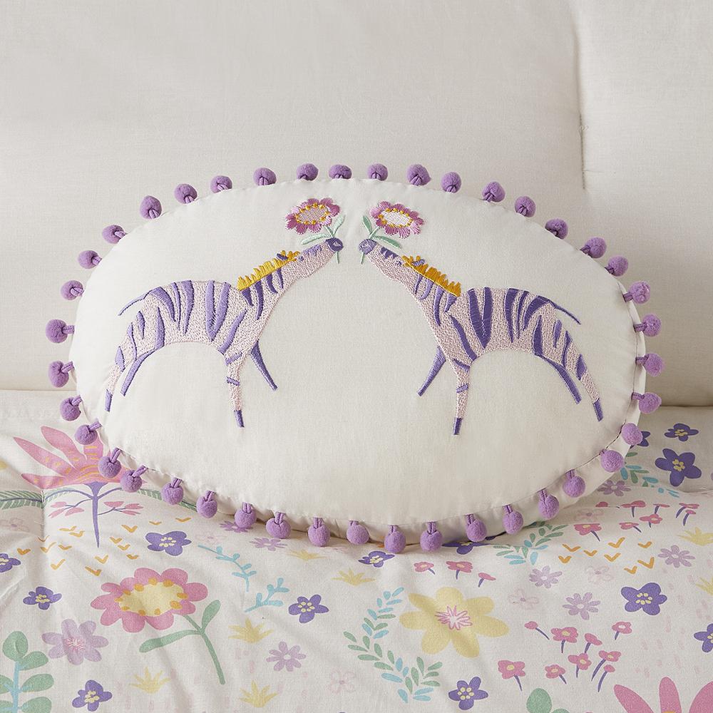 Floral Reversible Cotton Comforter Set with Throw Pillow. Picture 3