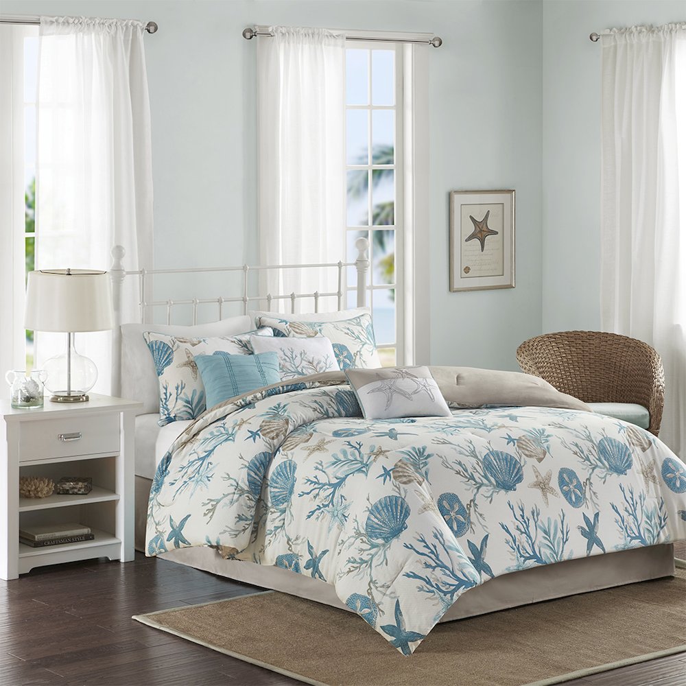 7 Piece Cotton Sateen Comforter Set. Picture 4