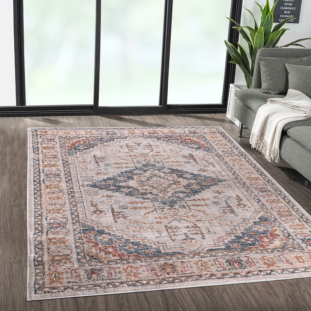 Vintage Medallion Woven Area Rug. Picture 5