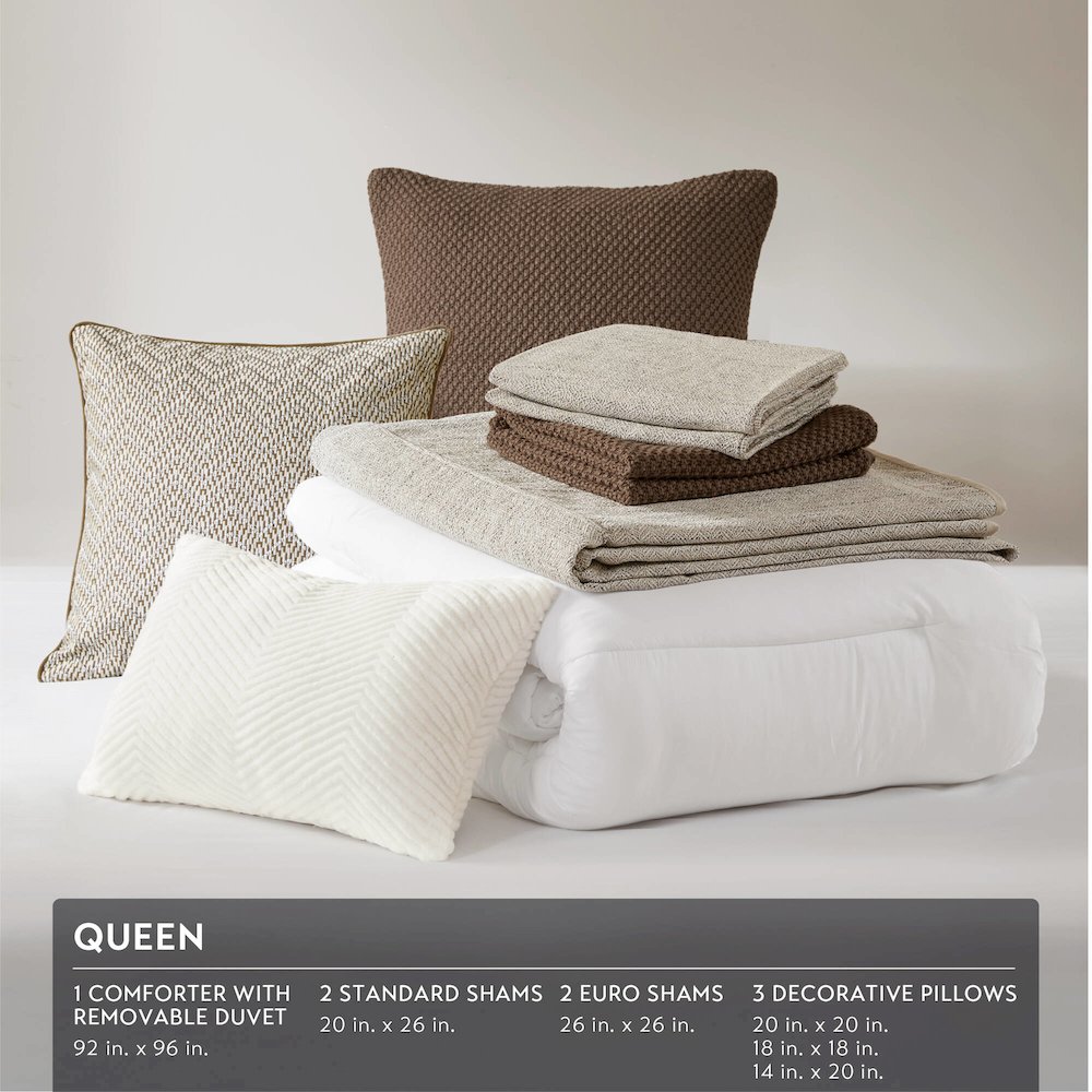 Chapman Comforter Set, Nuetual Ivory color. Picture 2