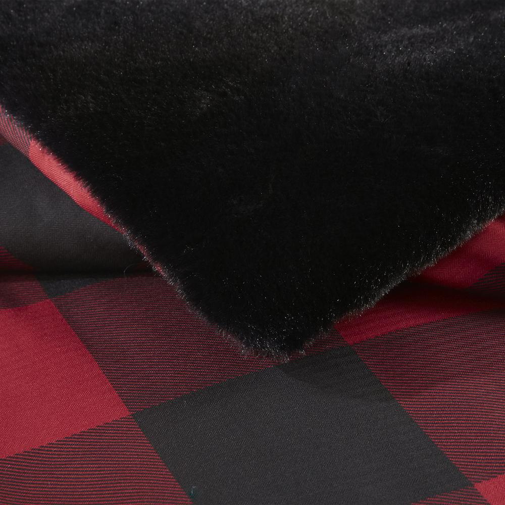 Faux Wool to Faux Fur Down Alternative Comforter Set. Picture 3