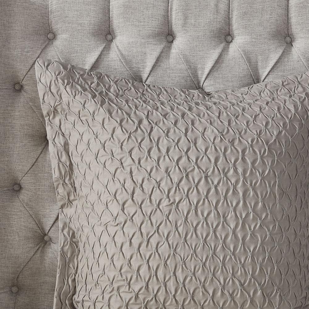 Sanctuary Comforter King 9 Piece Set, Taupe/Gold color. Picture 2