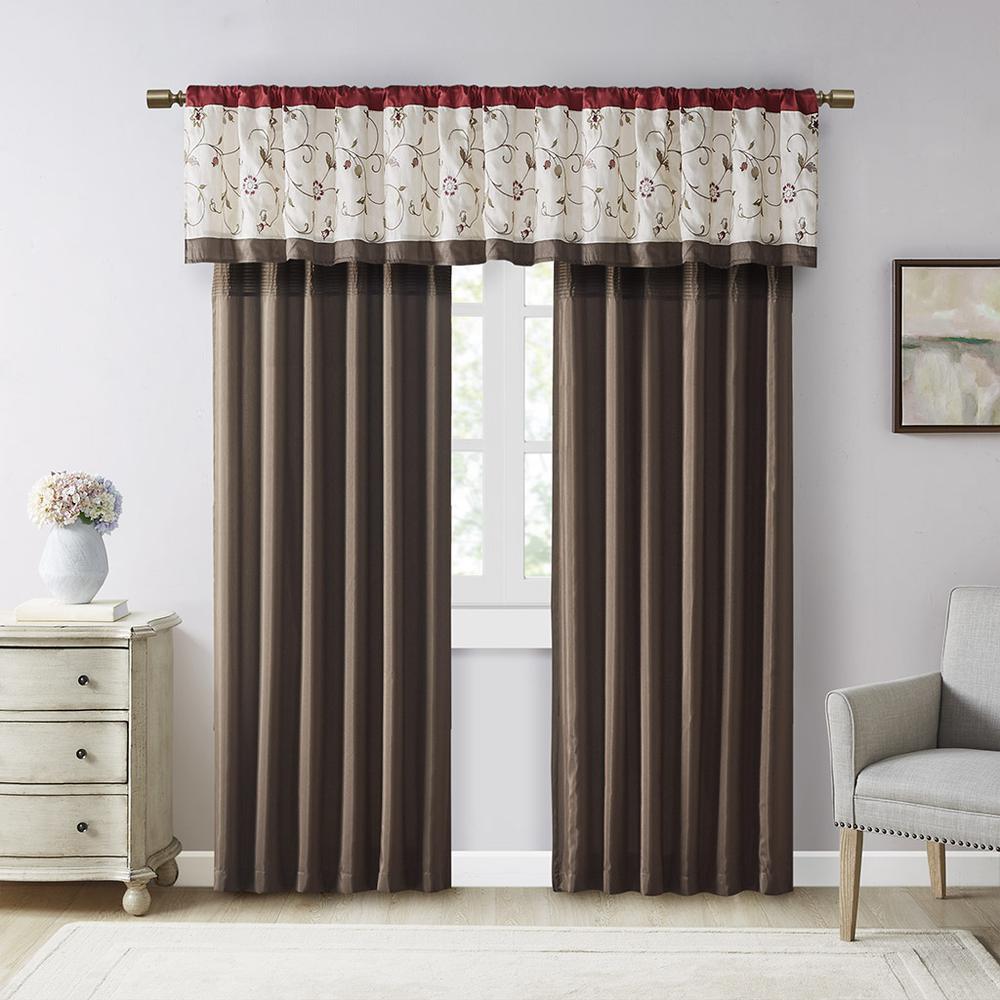 Embroidered Curtain Panel. Picture 1
