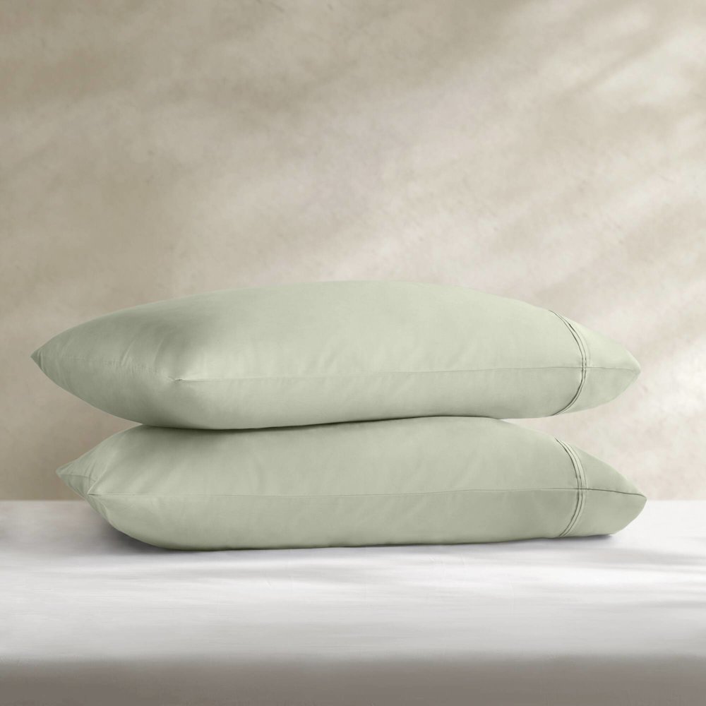 Sateen Sheet Set, Sage color. Picture 2