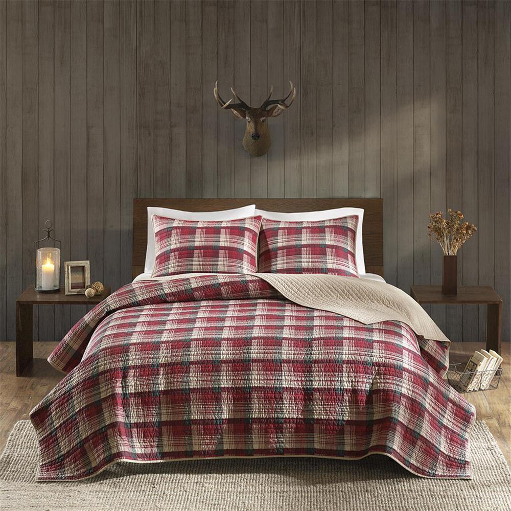 Tasha Quilt Mini Set, Red color. Picture 1
