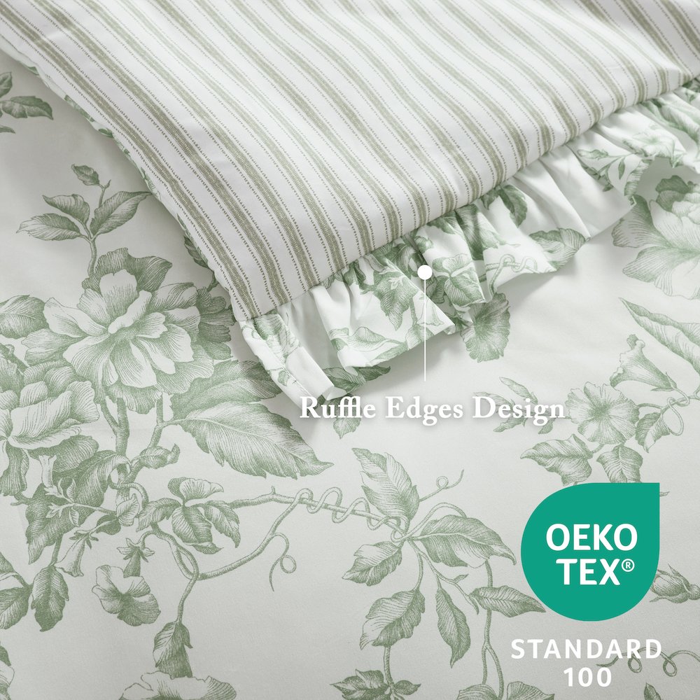 Adele Comforter Set with Decorative Pillows. Picture 5