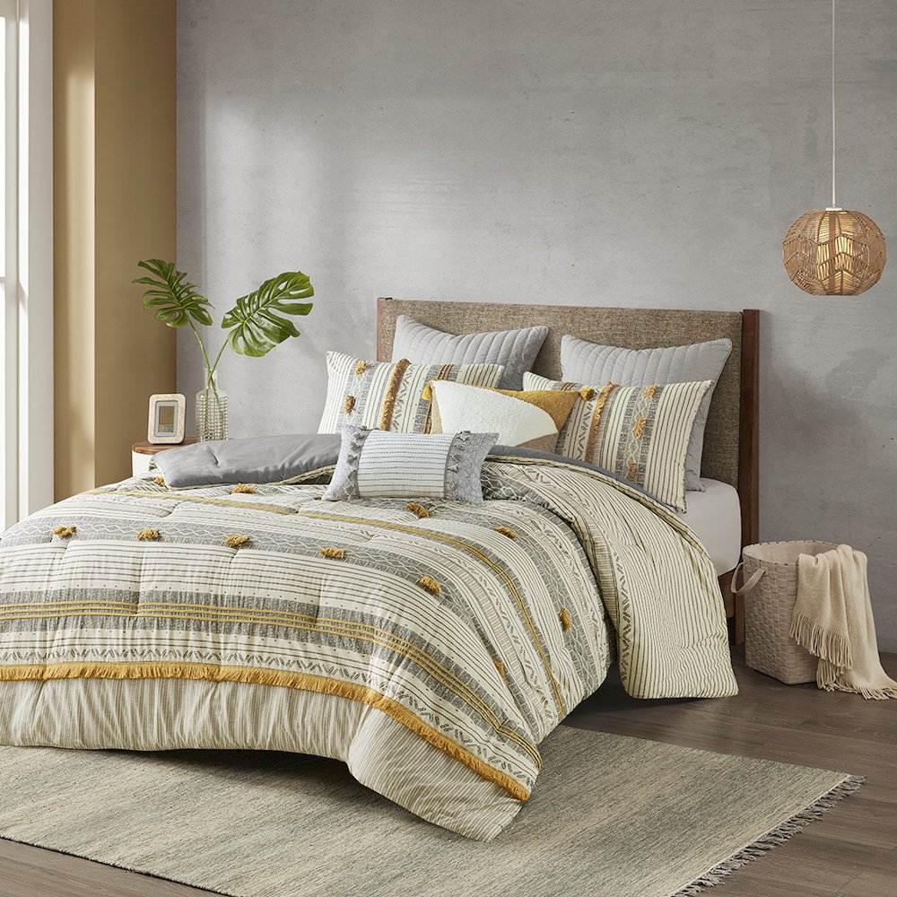 3 Piece Cotton Comforter Set. Picture 3