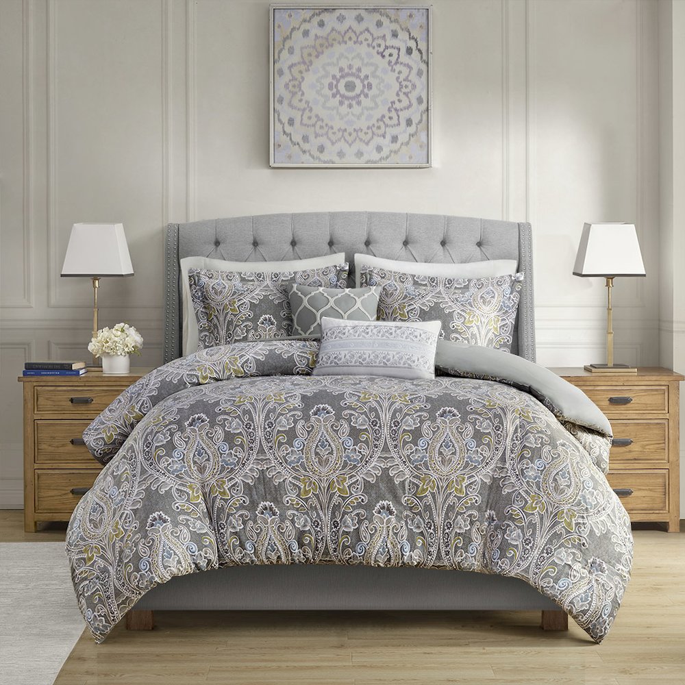 5 Piece Cotton Duvet Cover Set. Picture 4