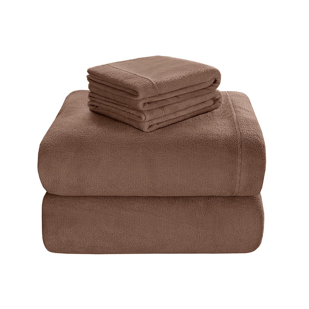 100% Polyester Knitted Plush Sheet Set,BL20-0451. Picture 3