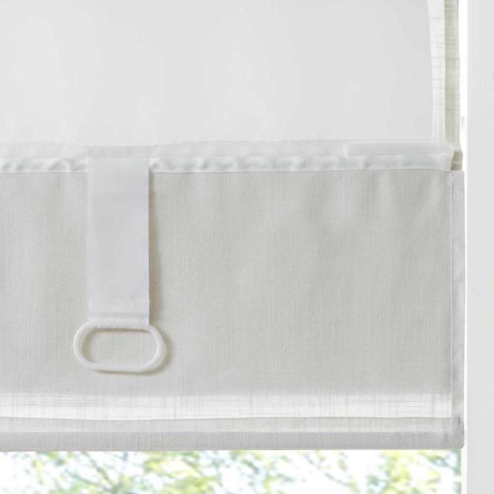Linen Blend Light Filtering Cordless Roman Shade. Picture 2