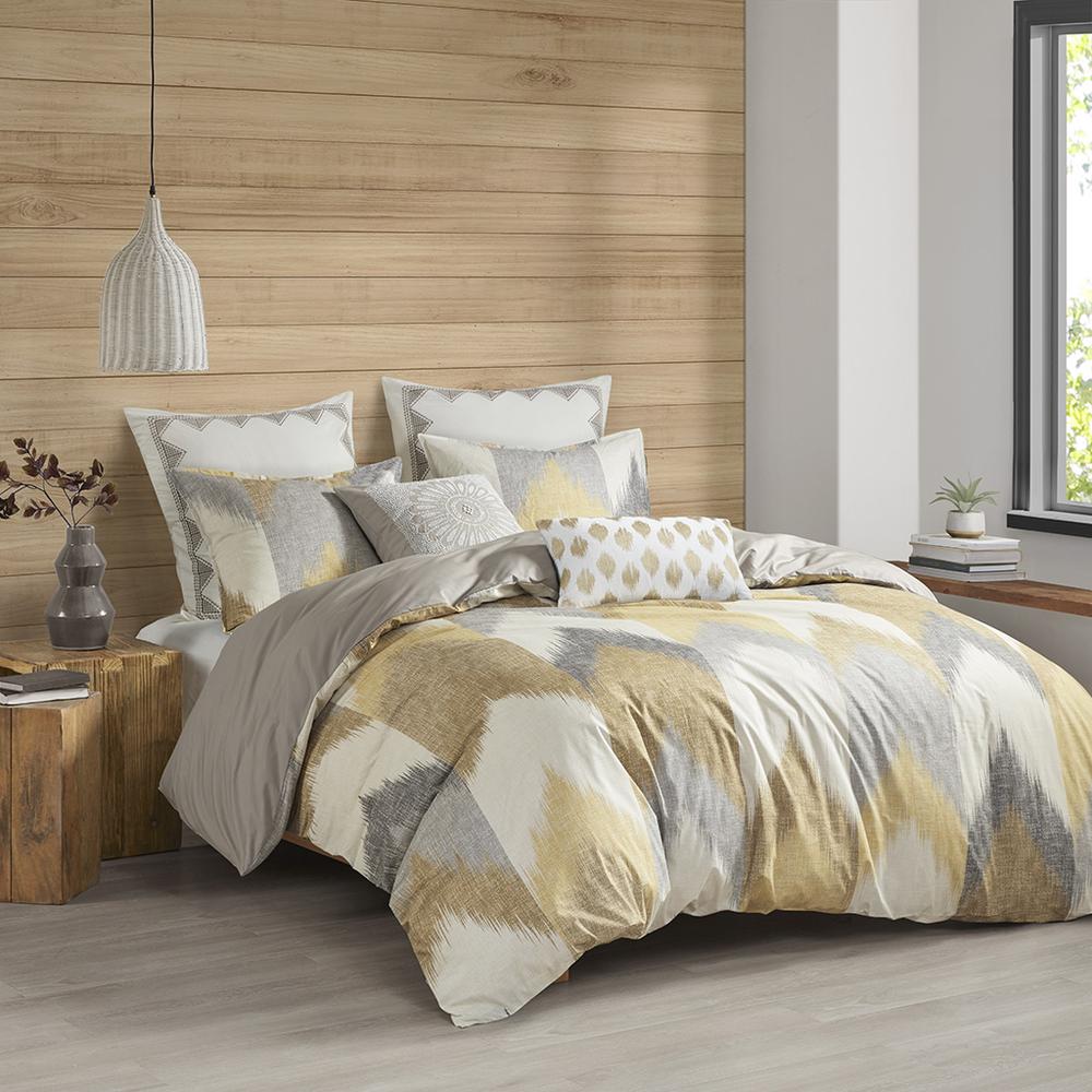 Alpine 3 Piece Duvet Cover Mini Set, Yellow color. Picture 4