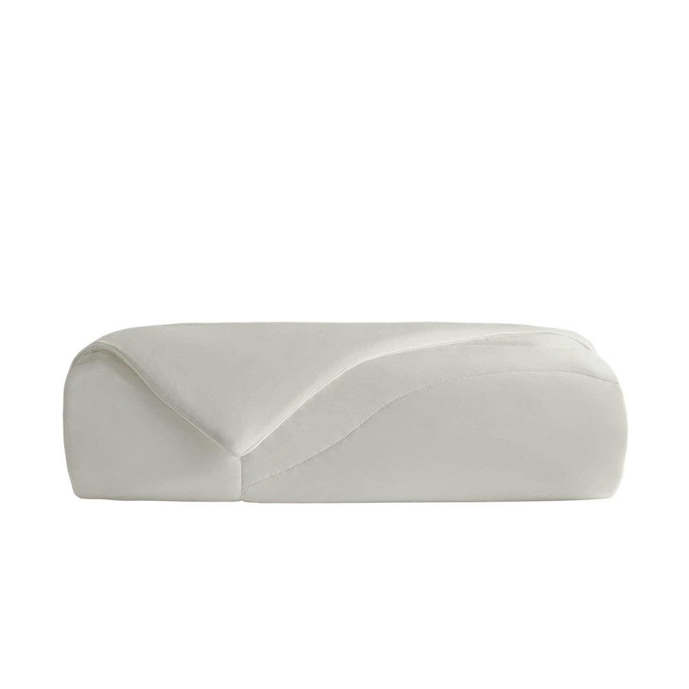 Reversible Tencel Comforter Blanket, White color. Picture 1
