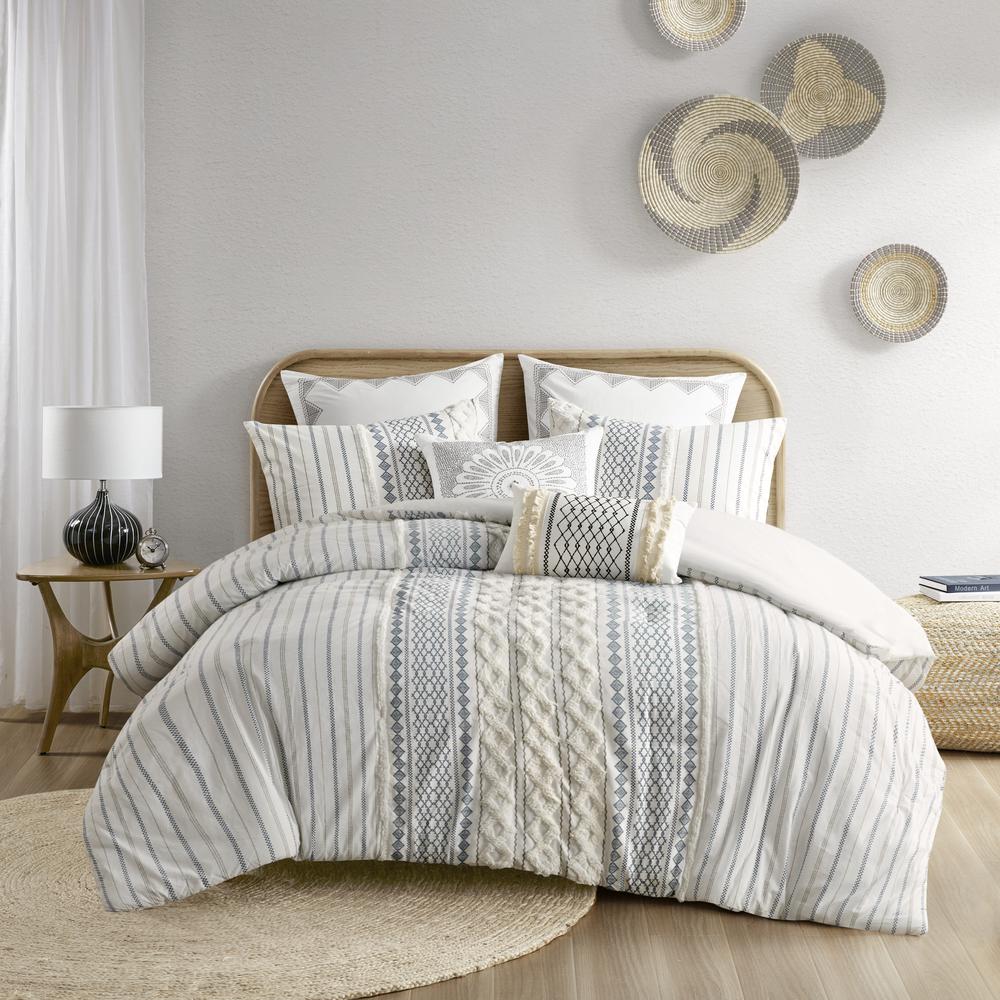Cotton Printed Comforter Set with Chenille. Picture 3