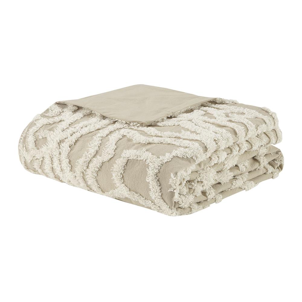 3 piece Tufted Cotton duvet cover set. Picture 1