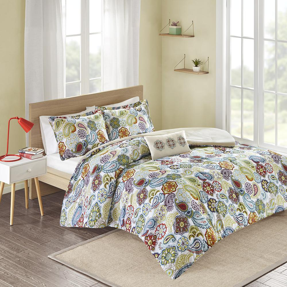 Tamil Comforter Set, Multi color. Picture 4