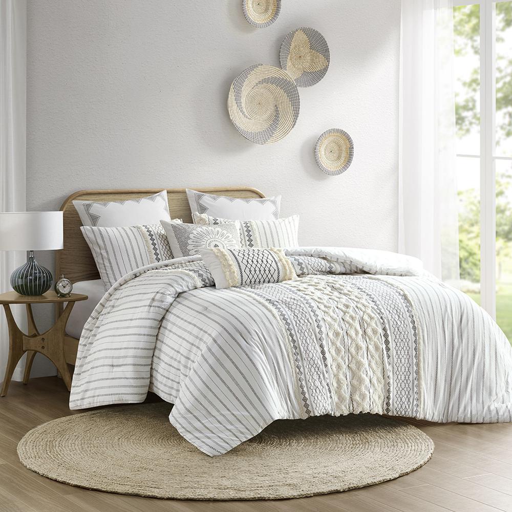 Cotton Printed Comforter Set with Chenille. Picture 4