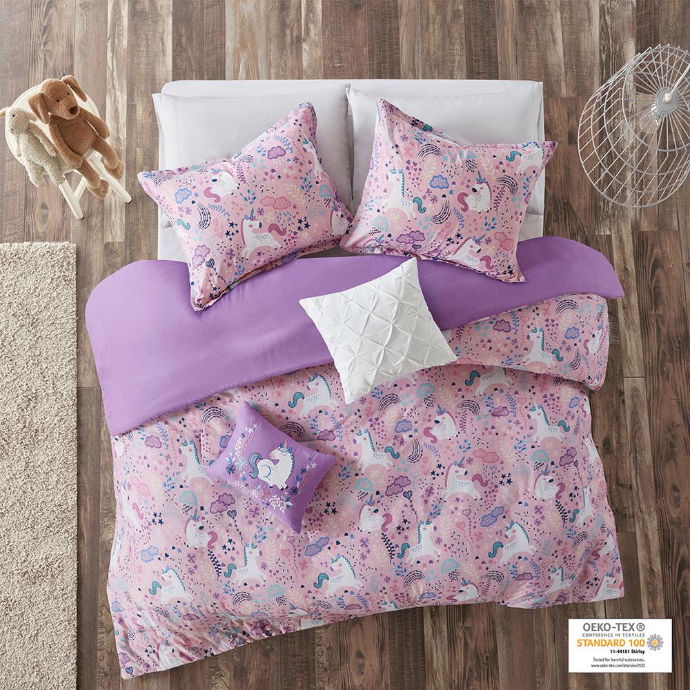 Unicorn Cotton Duvet Cover Set. Picture 4