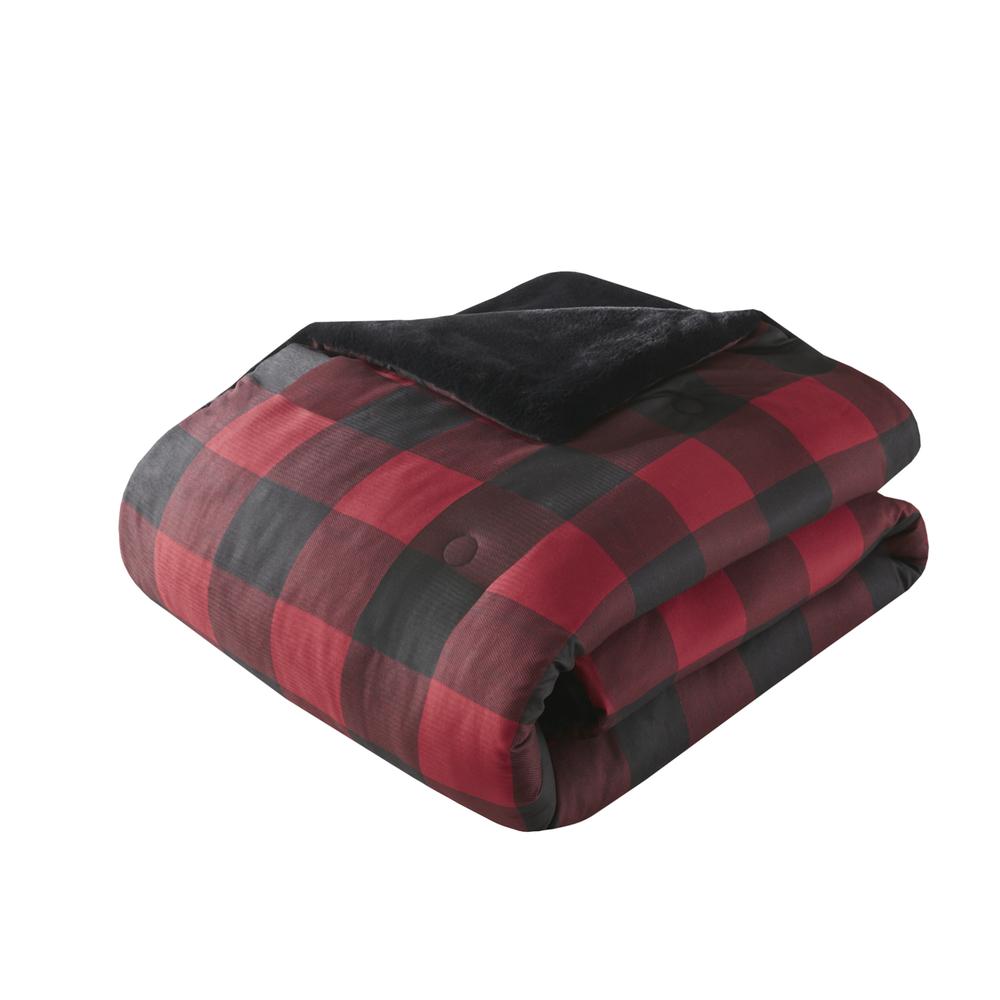Faux Wool to Faux Fur Down Alternative Comforter Set. Picture 5
