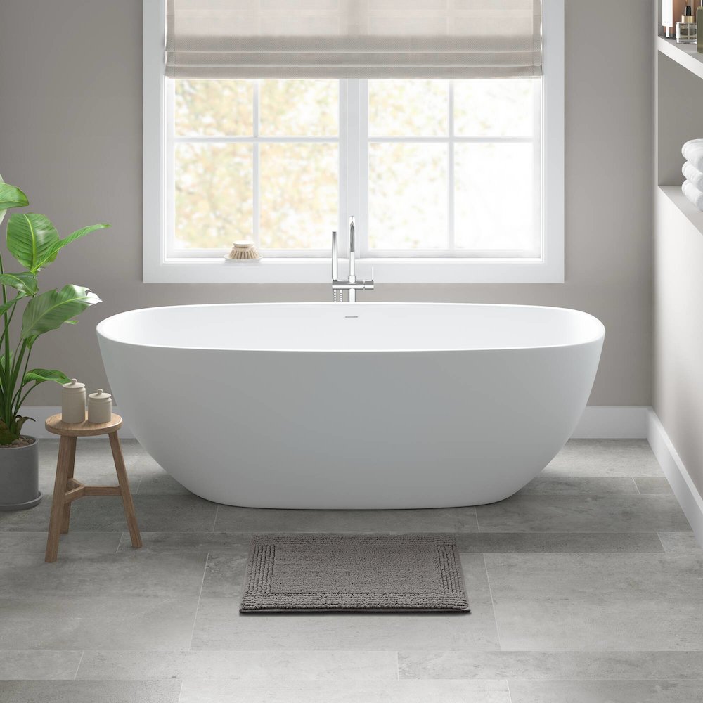 100% Cotton Tufted 3000 GSM Reversible Bath Rug. Picture 2