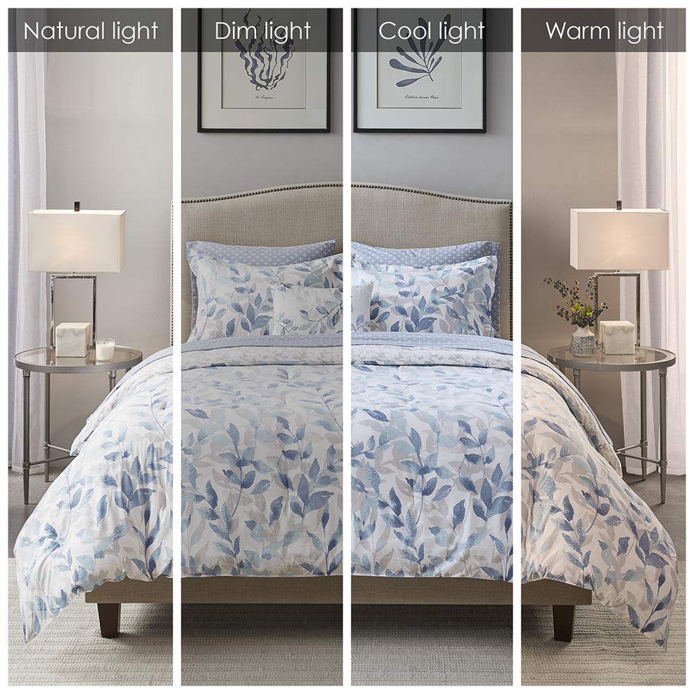 Reversible 8 Piece Comforter Set with Bed Sheets. Picture 4