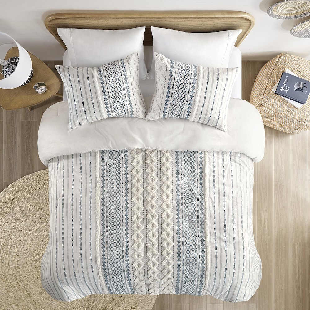 Cotton Printed Comforter Set with Chenille. Picture 5