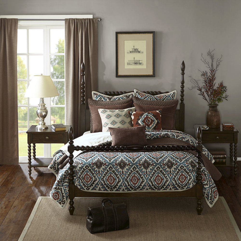 Beckett Bed, Morocco Brown color. Picture 9