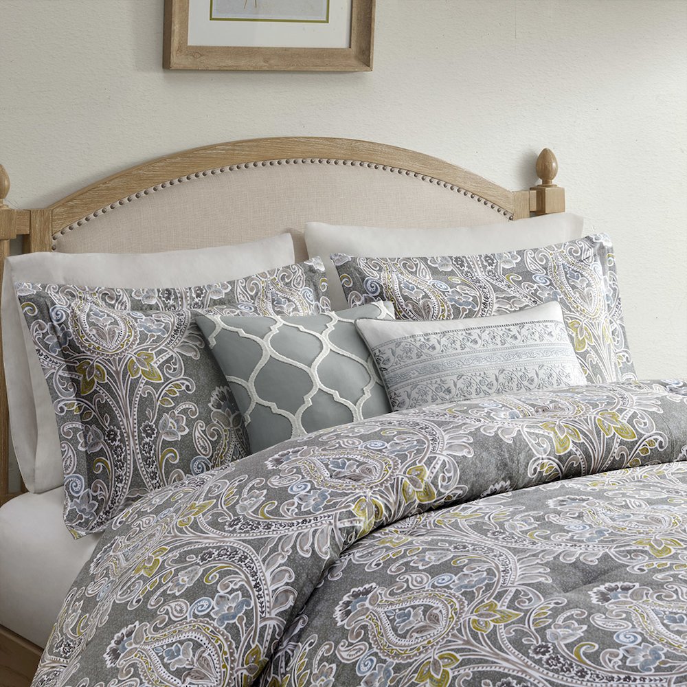 6 Piece Cotton Comforter Set. Picture 1