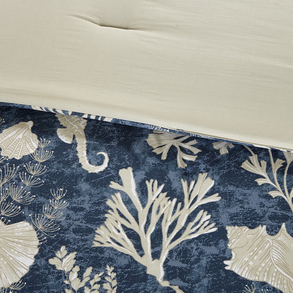 7 Piece Cotton Sateen Comforter Set. Picture 3