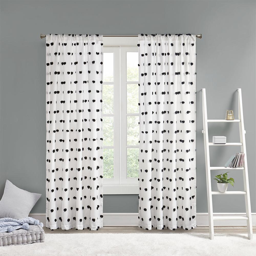 Pom Pom Embellished Curtain Panel. Picture 4