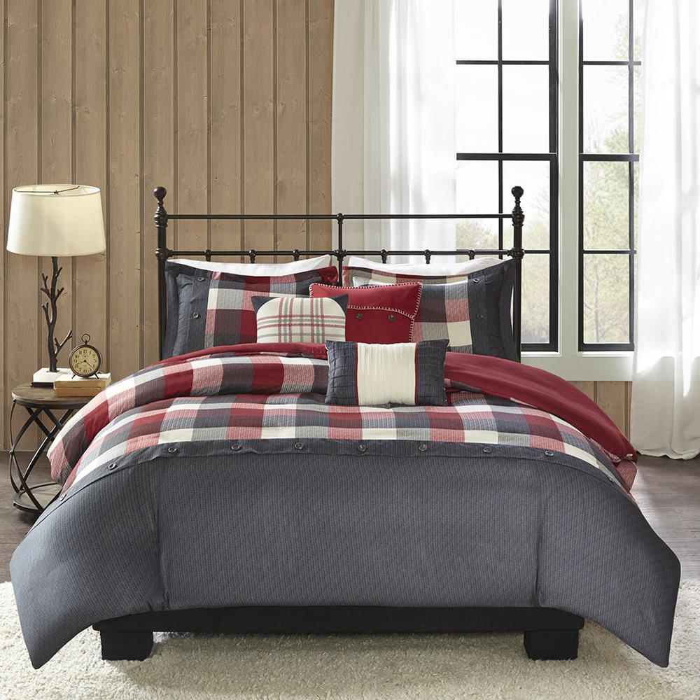 6 Piece Herringbone Duvet Cover Set. Picture 3