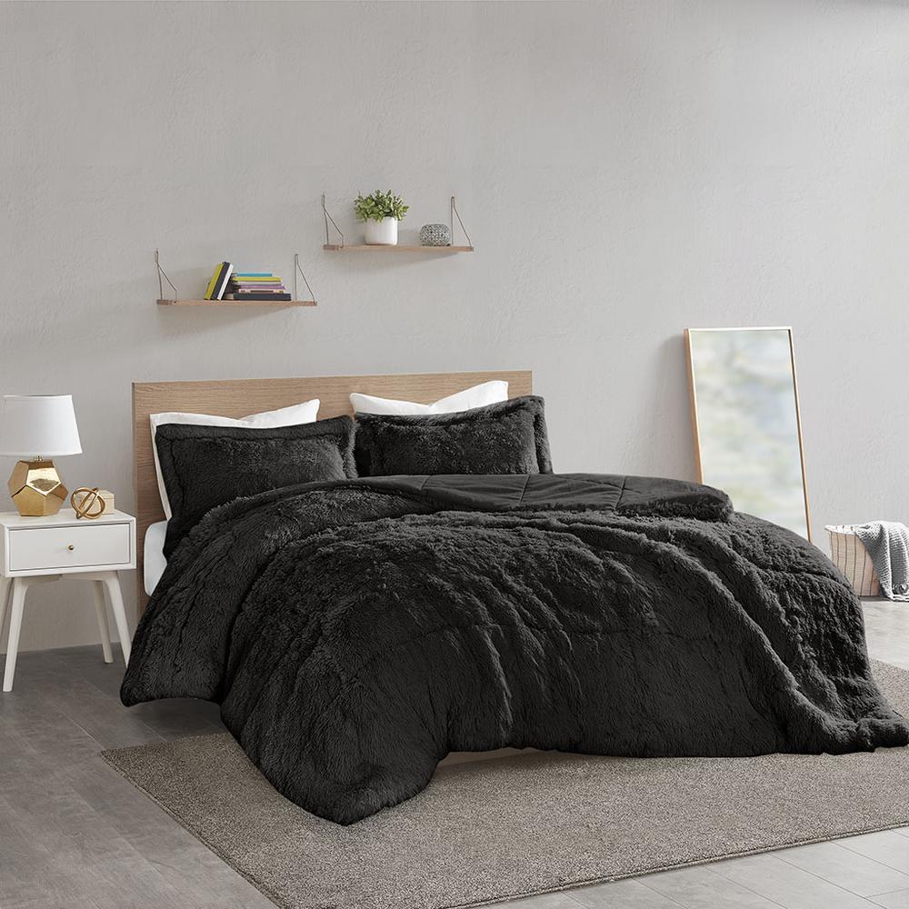 Shaggy Long Fur Comforter Set, Belen Kox. Picture 1