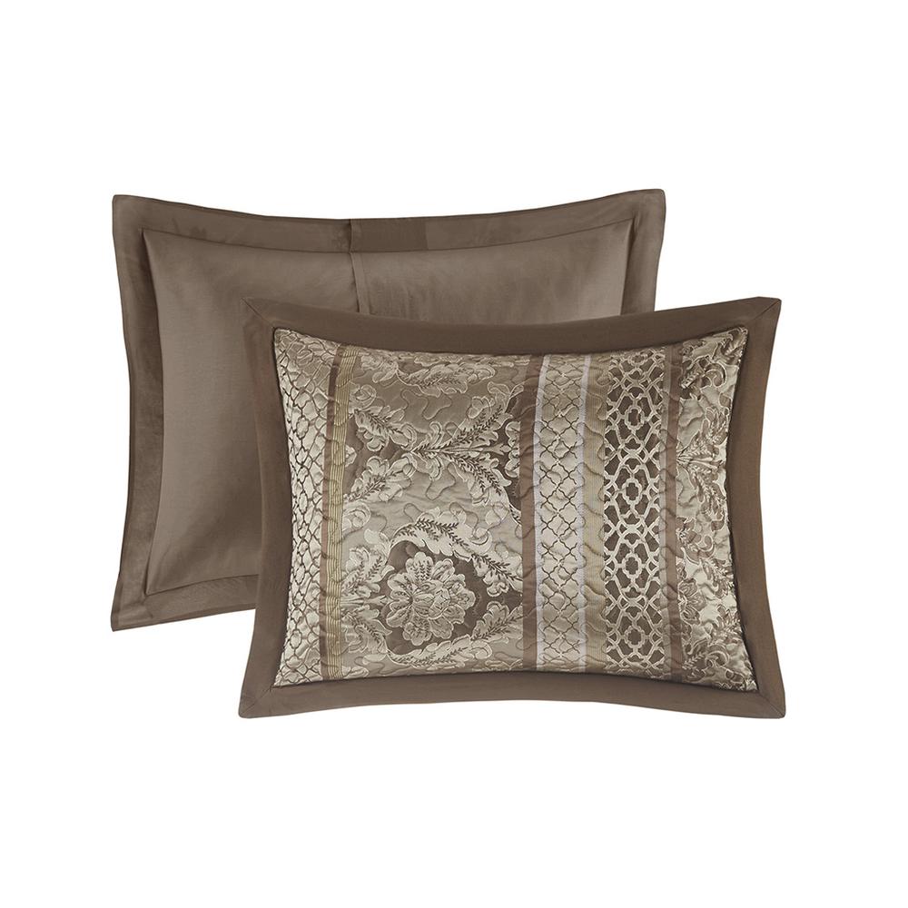 5 Piece Reversible Jacquard Bedspread Set. Picture 1