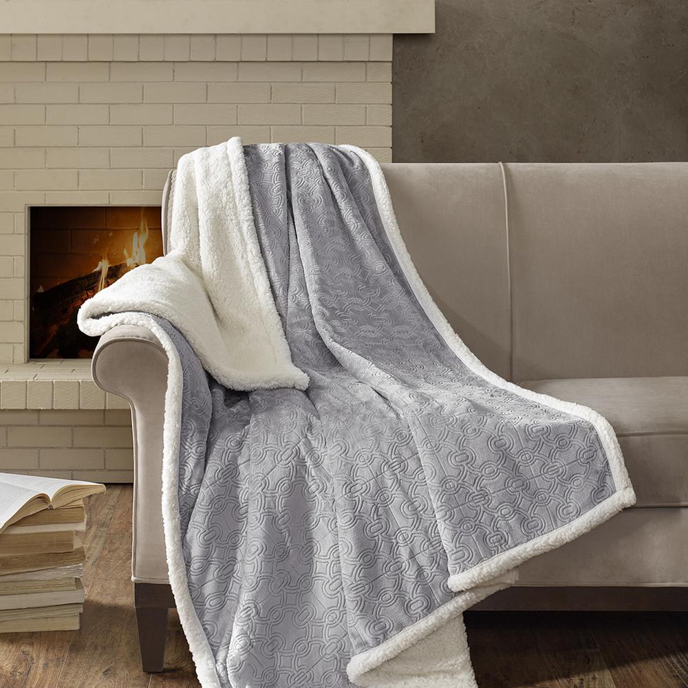 Oversized Textured Plush Throw. Picture 3