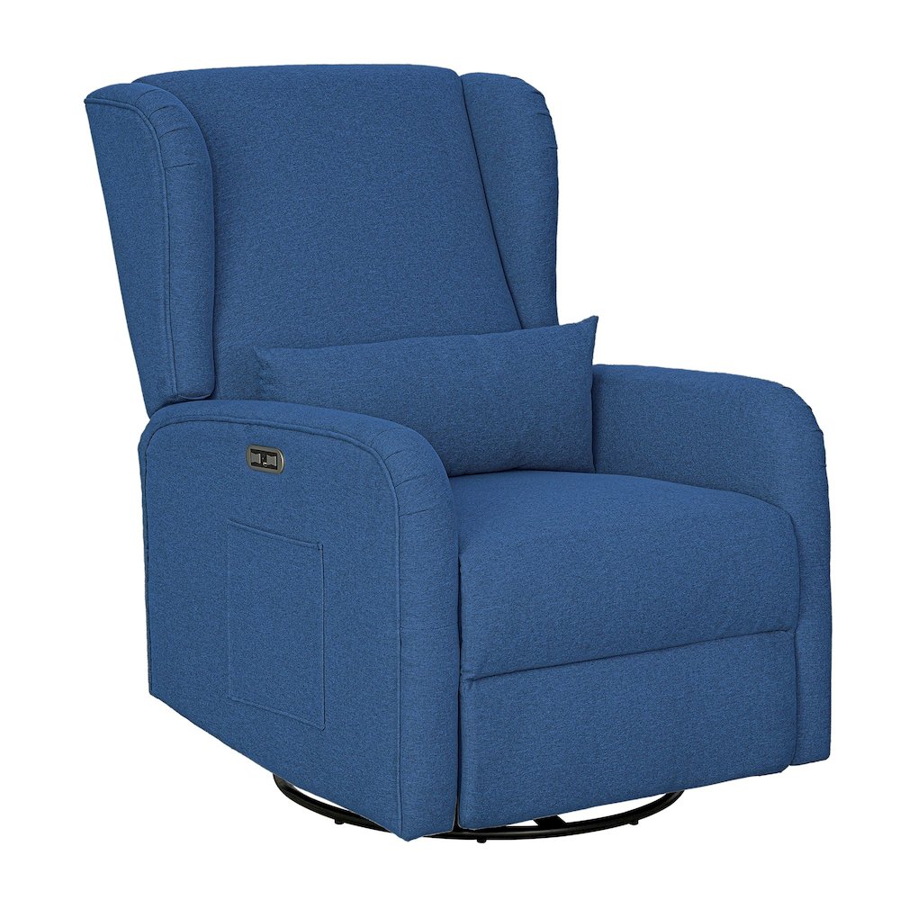 Candace Power Recliner 3-in-1 with Swivel, Glider, Charging Station. Picture 3