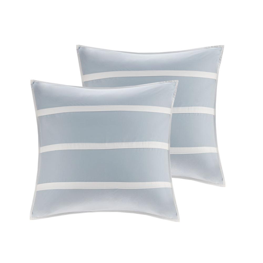 Crystal Beach Euro Sham, Blue color. Picture 1