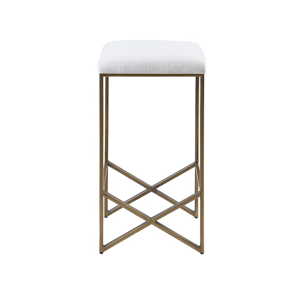 Backless Upholstered Counter Stool 26"H. Picture 3