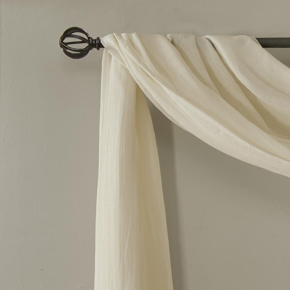 Solid Crushed Scarf Sheer. Picture 1
