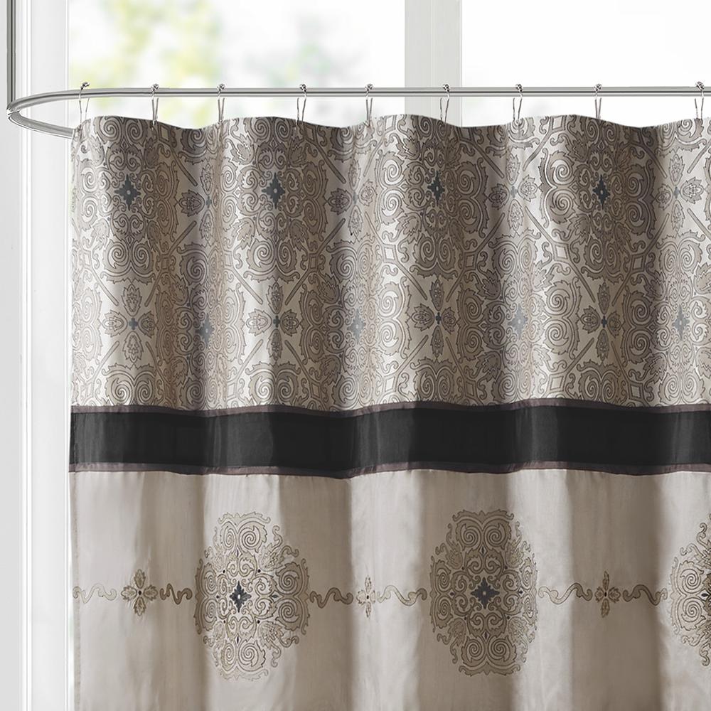 Embroidered Shower Curtain. Picture 3