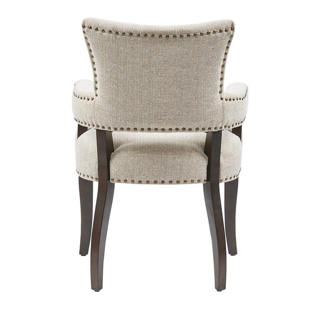 Brooklyn Dining Arm Chair (Set of 2), Cream color. Picture 3