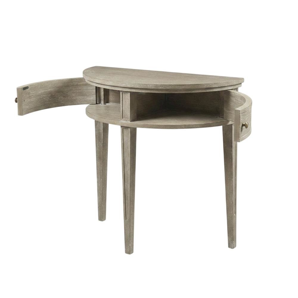 Wooden Storage Console Table with Flat Top and Open Shelf. Picture 1